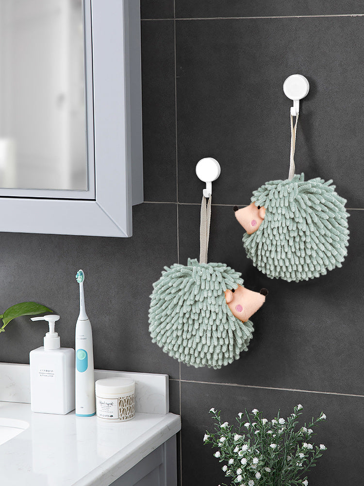 Hedgehog Hand Towels Pack of 2 Mint