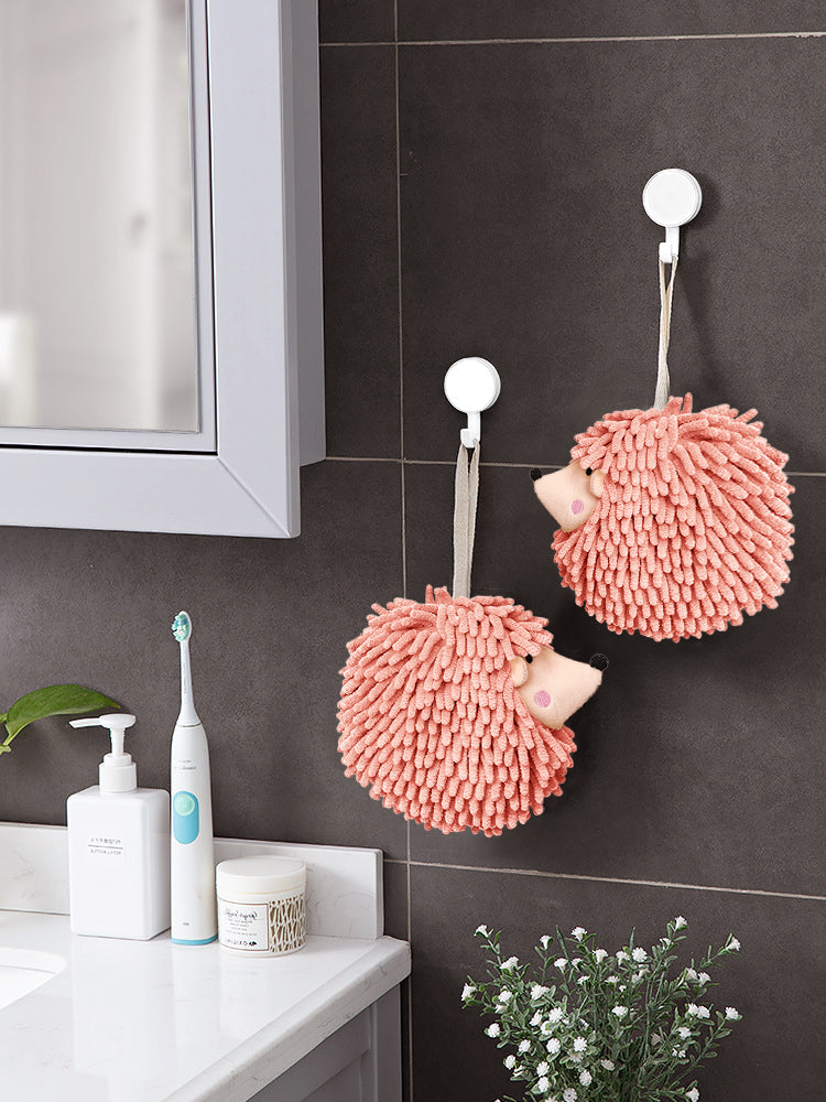 Hedgehog Hand Towels Pack of 2 Pink