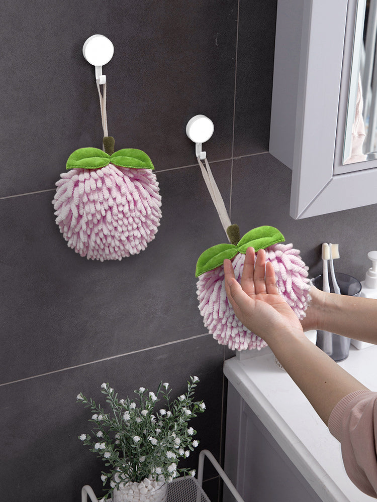 6-Piece Pink Accent Hand Towel Collection