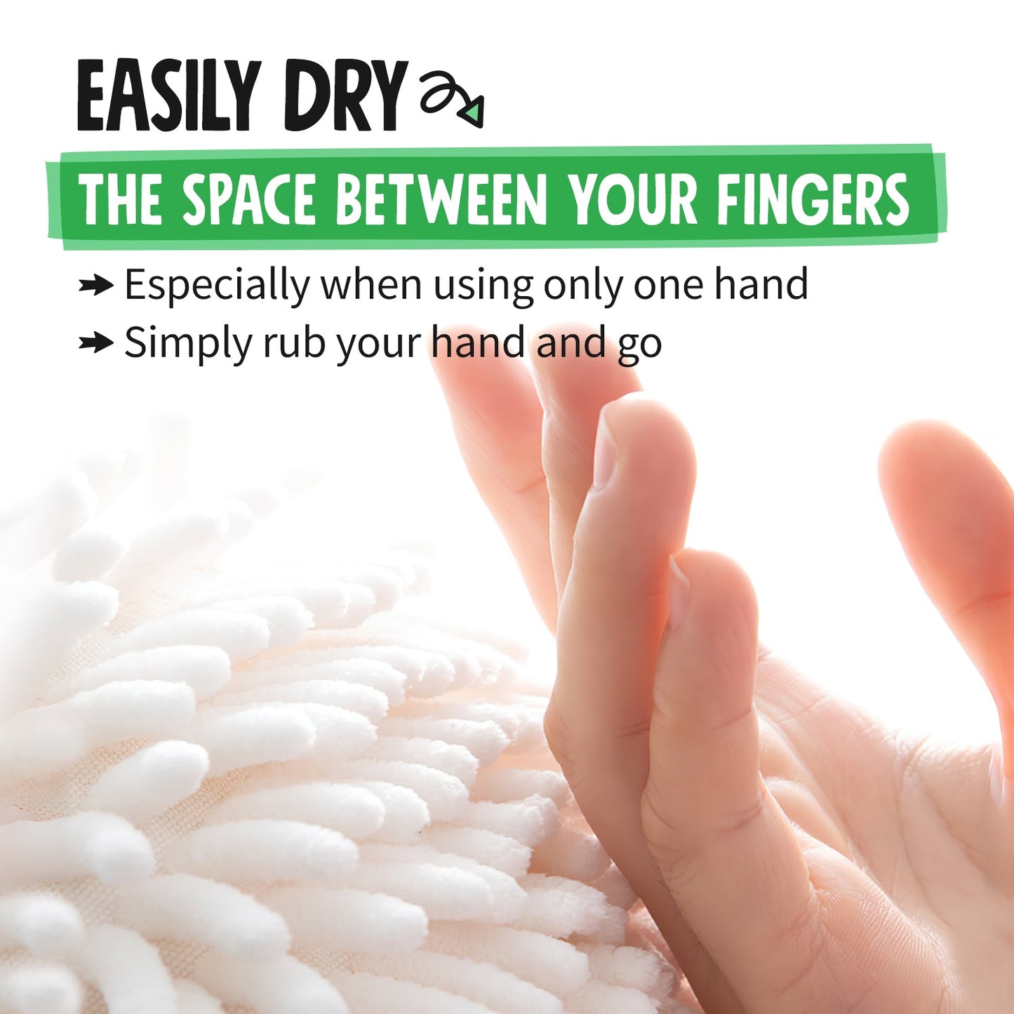 6-Piece Classic Fuzzy Ball Hand Towel Set