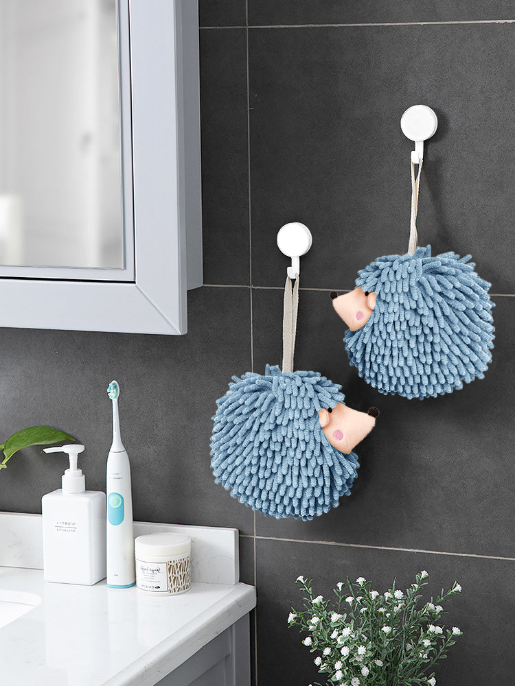 Hedgehog Hand Towel Pack of 2 Blue