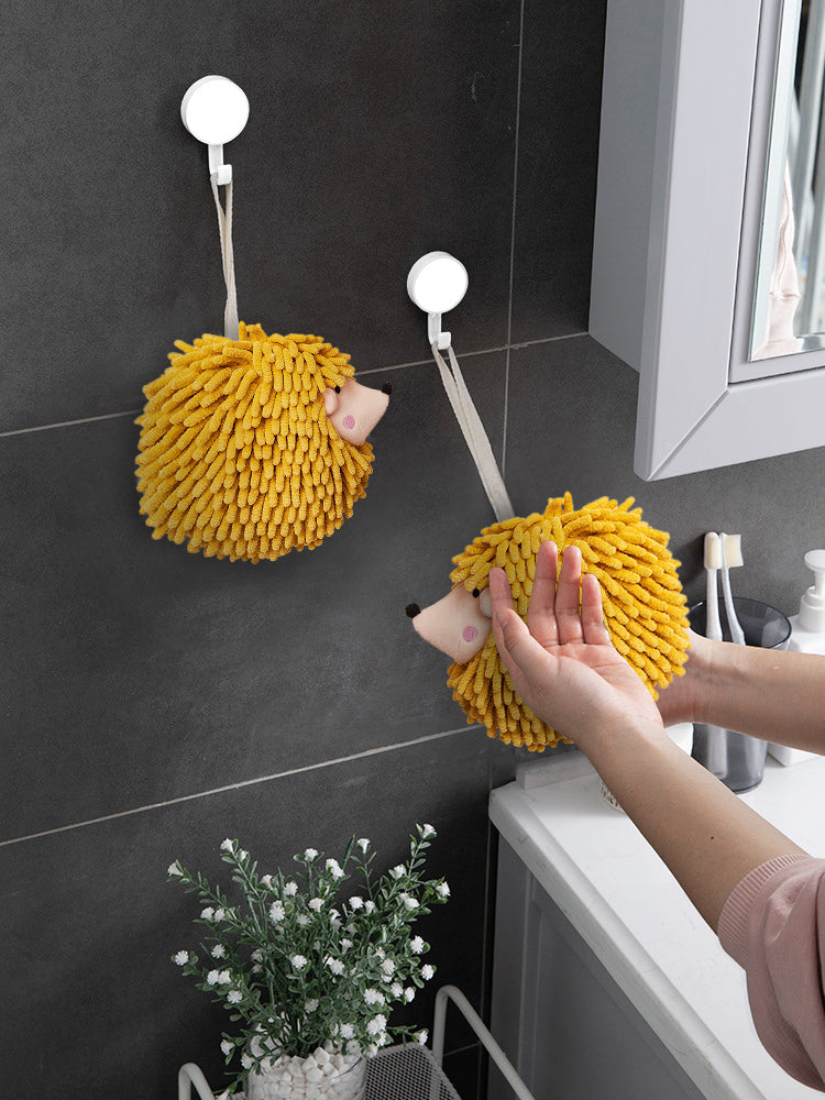 6-Piece Yellow Accent Hand Towel Collection