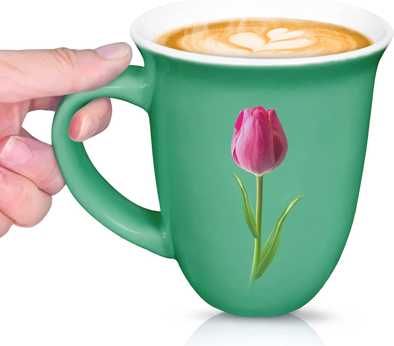To See a Heaven in a Flower Coffee Mug (1 Mug) for Women 15 Oz